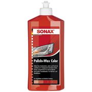 SONAX Polish +Wax Color красный полироль тефлон с воском 500 мл