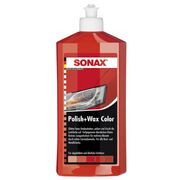 SONAX Polish +Wax Color красный полироль тефлон с воском 250 мл