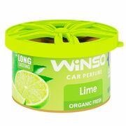 WINSO Organic Fresh Lime ароматизатор консерва в подстаканник (под сиденье) органический запах лайм