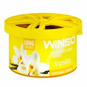 WINSO Organic Fresh Vanilla ароматизатор консерва в подстаканник (под сиденье) органический запах ваниль