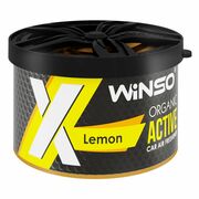 WINSO X Active Organic Lemon ароматизатор консерва в подстаканник (под сиденье) органический запах лимон