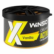 WINSO X Active Organic Vanilla ароматизатор консерва в подстаканник (под сиденье) органический запах ваниль