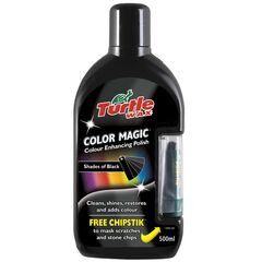Turtle Wax Color Magic Plus черный полироль с восковым карандашом 500 мл, Цвет: Черный, Объем: 500 мл 