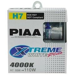 PIAA Xtreme White Plus H7 55W 4000K комплект 2 шт, Тип лампы: H7, Цветовая температура: 4000 