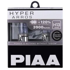 PIAA Hyper Arros H13 +120% 65/55W 3900K комплект 2 шт, Тип лампи: H13, Колірна температура: 3900