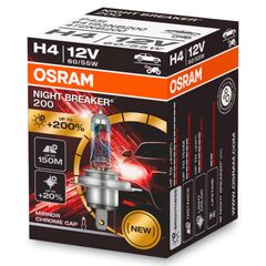 OSRAM Night Breaker 200 H4 60/55W 3900K (картон) 1 шт, Тип лампи: H4, Колірна температура: 3900