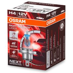 OSRAM Night Breaker Laser H4 60/55W 3900K (картон) 1 шт, Тип лампы: H4, Цветовая температура: 3900 