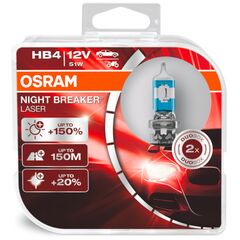 OSRAM Night Breaker Laser HB4 51W 3900K комплект 2 шт, Тип лампы: HB4, Цветовая температура: 3900 