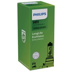 PHILIPS LongLife EcoVision 4x H11 55W 3100K картон 1 шт 