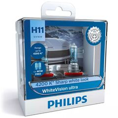 PHILIPS WhiteVision ultra +60% H11 55W 4000K комплект 2 шт 
