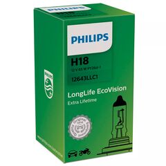 PHILIPS LongLife EcoVision 4x H18 65W 3100K (картон) 1 шт 