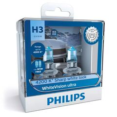 PHILIPS WhiteVision ultra +60% H3 55W 3900K комплект 2 шт 
