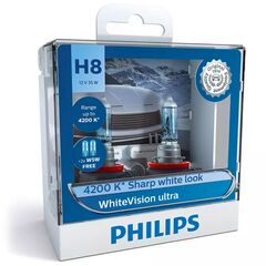 PHILIPS WhiteVision ultra +60% H8 35W 3800K комплект 2 шт 