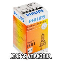 PHILIPS Standard HB1 65/45W 3200K (картон) 1 шт 