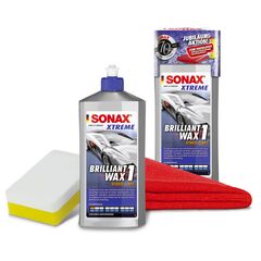 SONAX XTREME Brilliant Wax 1 Hybrid NPT финишный полироль с воском 500 мл в наборе 