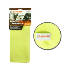 Sapfire SA-215 Delicate (002890) салфетка из микрофибры для деликатных вещей, желтая 35х40 см 