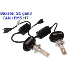 Baxster S1 gen3 H7 CAN+EMS 25W 5000K комплект 2 шт 