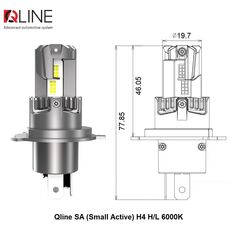 Qline SA Small Active H4 H/L 26W 6000K комплект 2 шт 