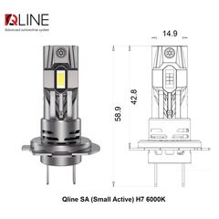 Qline SA Small Active H7 26W 6000K комплект 2 шт