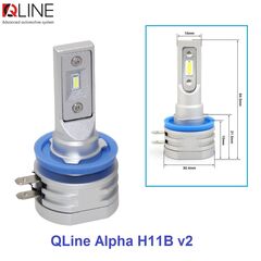 Qline Alpha H11Bv2 20W 6000K комплект 2 шт