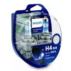 Лампа галогенна Philips H4 RacingVision GT200 +200% 60/55W 12V P43T 12342RGTS2