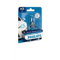 Лампа галогенная Philips H3 Diamond Vision, 5000K, 1шт/блистер 12336DVB1 