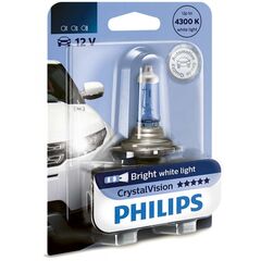 Лампа галогенная Philips H3 Cristal Vision, 4300K, 1шт/блистер 12336CVB1 