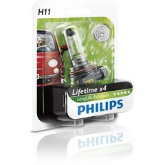  Лампа галогенна Philips H11 LongLife EcoVision, 1шт/блістер 12362LLECOB1