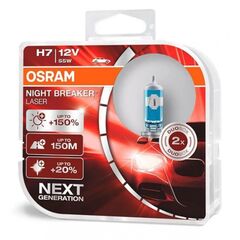 Лампа галогенна Osram 64210NL H7 Night Breaker Laser NG +150% 55W 12V PX26d HardDuopet