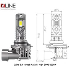 Qline SA Small Active HB4 9006 26W 6000K комплект 2 шт
