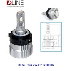 Qline Ultra VW-H7 G 20W 6000K комплект 2 шт 