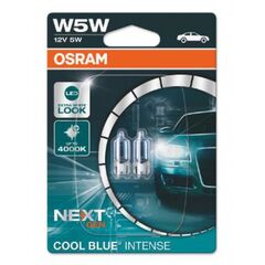  Габарити Osram W5W 12V 5,20W W2.1x9.5d Cool Blue Intense Next Gen +100% 2шт/блістер (2825CBN-02B)