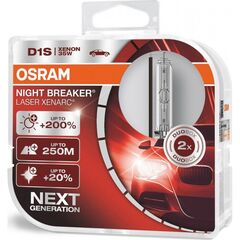 Лампа ксеноновая Osram D1S 66140XNL-HCB-DUO Night Breaker Laser +200% (2 шт. в блистере) 