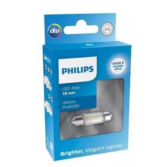 Philips Ultinon Pro6000 C5W 11854CU60X1 white 6000K блистер комплект 1 шт 