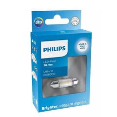 Philips Ultinon Pro6000 C5W 11854WU60X1 white 4000K блістер комплект 1 шт