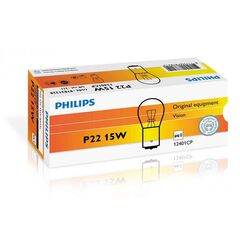 Philips Stop P22 12401CP 15W лампа накаливания картон комплект 10 шт 