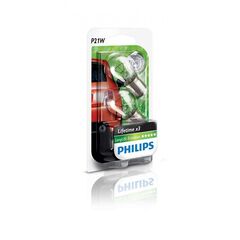 Philips P21W LongLife EcoVision 12498LLECOB2 21W лампа накаливания блистер комплект 2 шт 