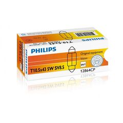 Philips Festoon T10.5X43 12864CP 5W лампа накаливания картон комплект 10 шт 