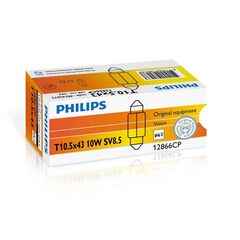 Philips Festoon T10.5X43 10W лампа накаливания картон комплект 10 шт 