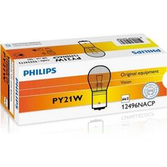 Philips PY21W BAU15s 12496NACP Orange 21W лампа накаливания комплект 10 шт 