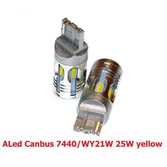 ALed Canbus 7440/WY21W 25W yellow лампа повторителя поворота комплект 2 шт 