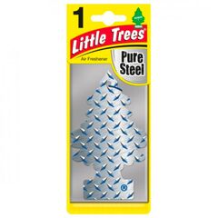 Little Trees Steel Pure Air Freshener ароматизатор ёлочка с запахом стальной свежести 