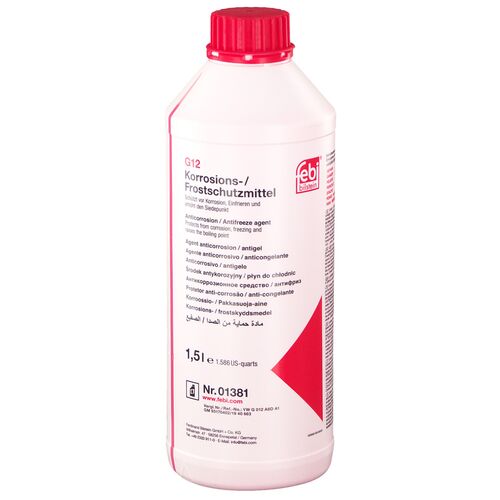 Febi Bilstein G12 концентрат антифриза 1,5 л красный, Цвет: Красный, Количество: 1,5 л 
