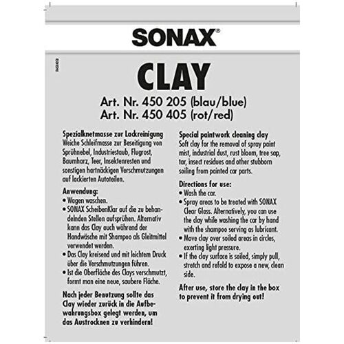 Глина SONAX Clay 450405