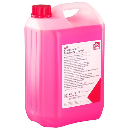 Febi Bilstein G12 концентрат антифриза 5 л красный, Цвет: Красный, Количество: 5 л 