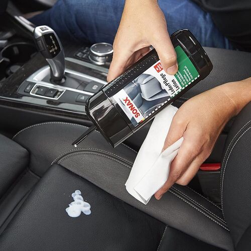 SONAX LederPflege Lotion лосьйон для догляду за шкірою авто 250 мл, зображення 9