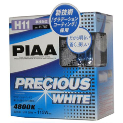 PIAA Precious White H11 55W 4800K комплект 2 шт, Колірна температура: 4800, Тип лампи: H11, зображення 2