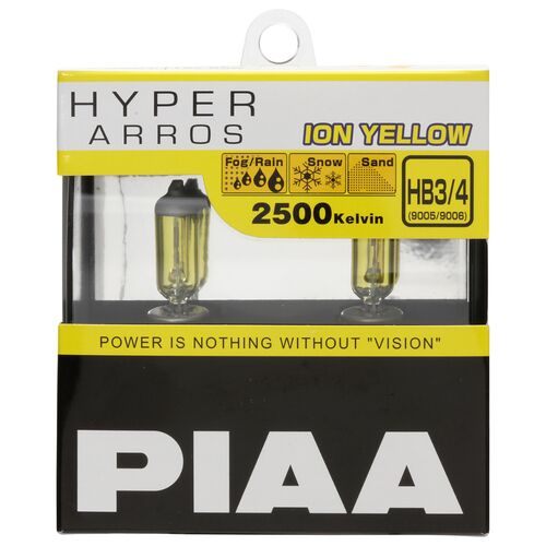 PIAA Hyper Arros Ion Yellow HB4 55W 2500K комплект 2 шт, Колірна температура: 2500, Тип лампи: HB4