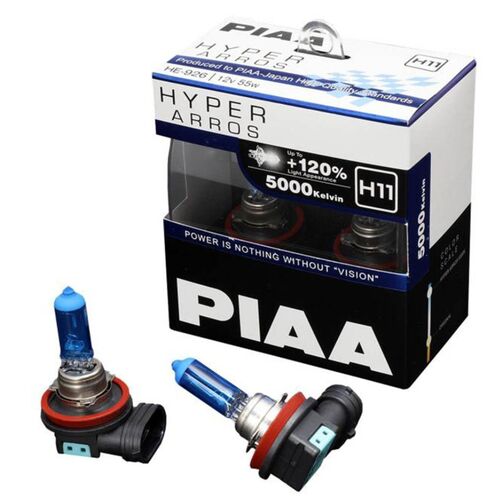 PIAA Hyper Arros H11 +120% 55W 5000K комплект 2 шт, Колірна температура: 5000, Тип лампи: H11, зображення 2