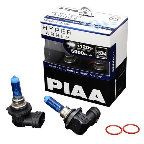 PIAA Hyper Arros HB4 +120% 55W 5000K комплект 2 шт, Колірна температура: 5000, Тип лампи: HB4, зображення 2
